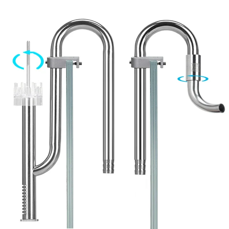 Planted Aquarium Cleaning - Aquariumfilter-Einlass- und -Auslassrohr zur Ölentfernung, Membranfilterrohr