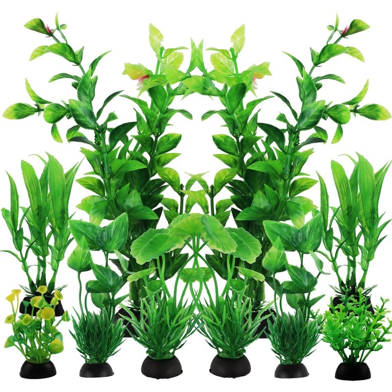 Aquarium Plant Vine - 10 Stück/Set Künstliche Aquarienpflanzen Ornamente Grünes