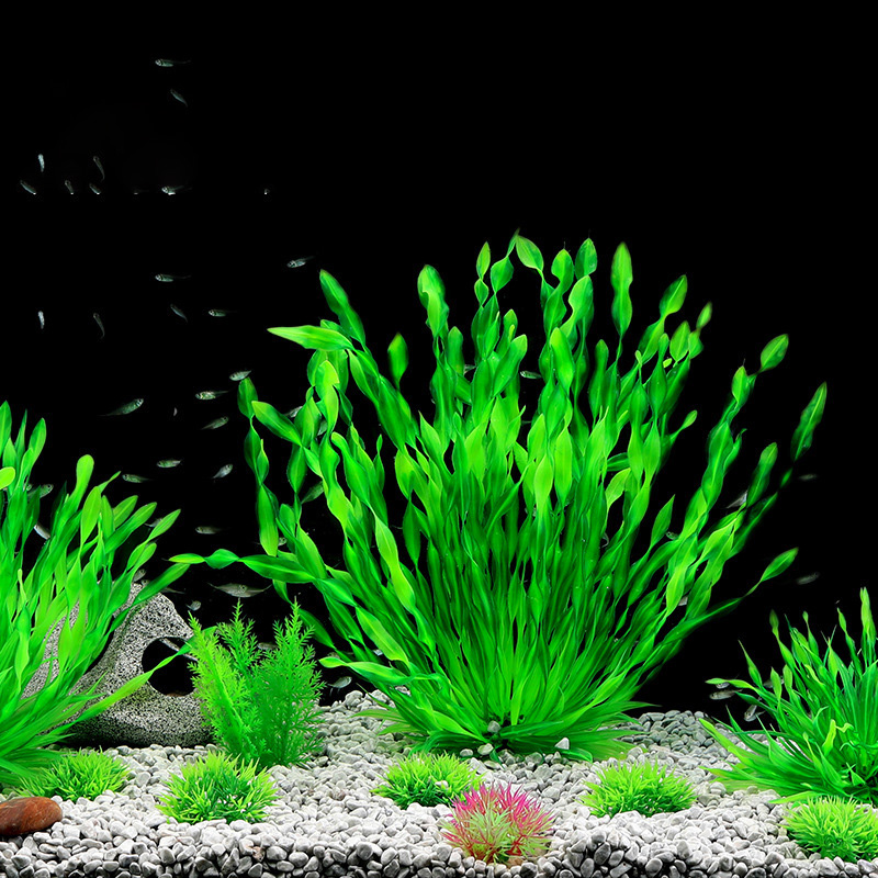 Aquarium Planted Seeds - 13/23/32/36/40cm Aquarium Künstliche Pflanzen Grünes Unterwasser-Kunstgras