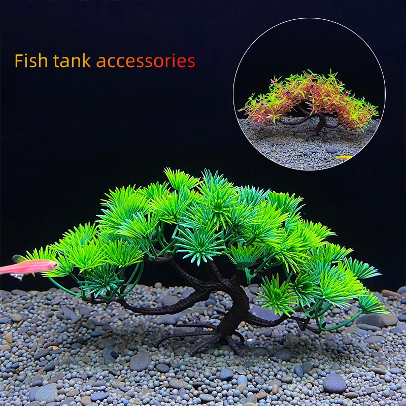 Aquarium Planted Seeds - Aquarium-Bonsai-Baum, Pflanze, Aquarium-Dekoration, künstliche Pflanze, Blumendekoration,
